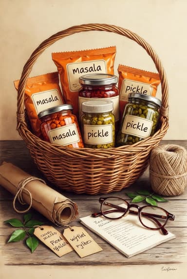 Traditional shopping basket